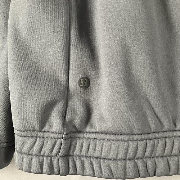 Lululemon Jacket Mens Extra Large Gray Full Zip Fleece Lined Pockets Athletic - Picture 10 of 11
